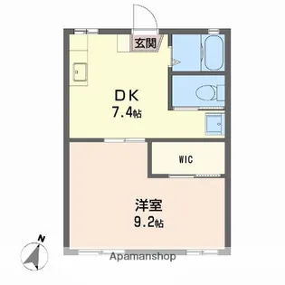 ハイツタンポポ B棟【1階】の間取り