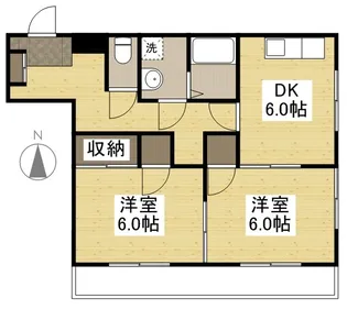 ビバリーガーデン大島A棟【102号室】の間取り