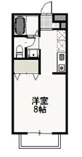 ベール花尻A【2階】の間取り