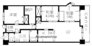 ブランシャトー【401号室】の間取り
