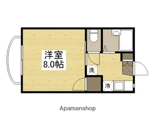 カルチェラタンH【103号室】の間取り