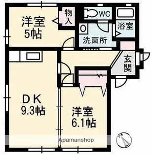 オリーブテラス C棟【2階】の間取り