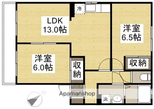 パルクプレッソ B棟【1階】の間取り