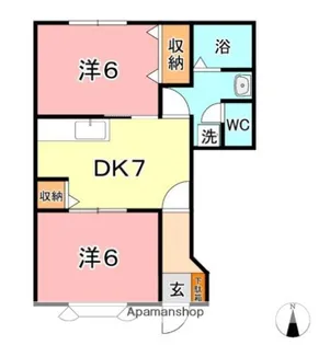 エクセランセトル【1階】の間取り