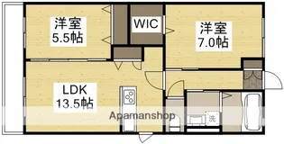 ひまわりB【2階】の間取り