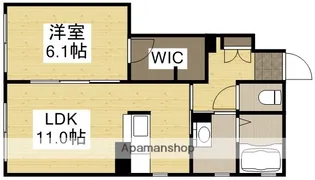 1LDKの間取り画像