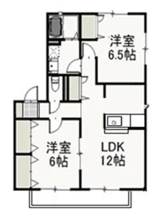 リジョイスタウンB【2階】の間取り