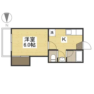 コーポセレッソ Ⅱ【1階】の間取り
