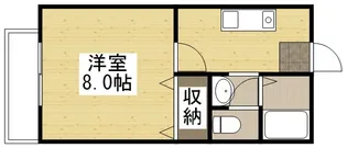 宮原マンション小溝 A【103号室】の間取り