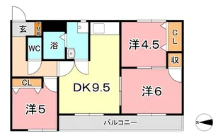 デューク白楽町 I【2階】の間取り