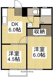 サンシャイン今保Ⅰ【201号室】の間取り