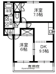 パールメゾン B【1階】の間取り