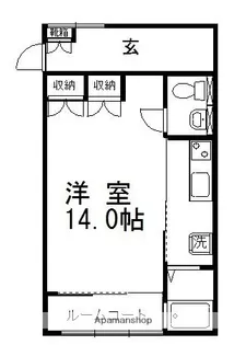 ゴールドパークB【101号室】の間取り