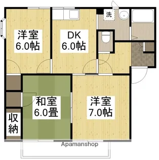 サンベルテ【101号室】の間取り
