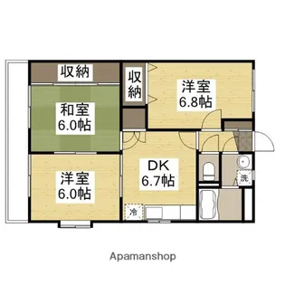ブライトコート Ⅰ【2階】の間取り
