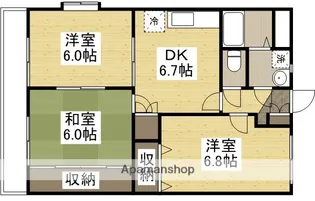 ブライトコートⅠ【2階】の間取り