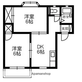 ファミール山岡【1階】の間取り