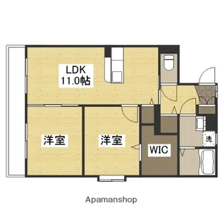 グランツ川辺【3階】の間取り
