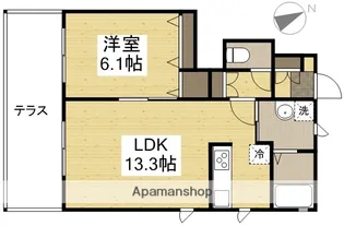 メゾン・モナE【1階】の間取り