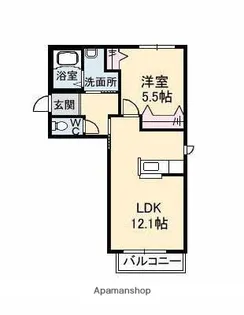 ラシアス【2階】の間取り