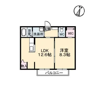 リヴ・ノワール【2階】の間取り
