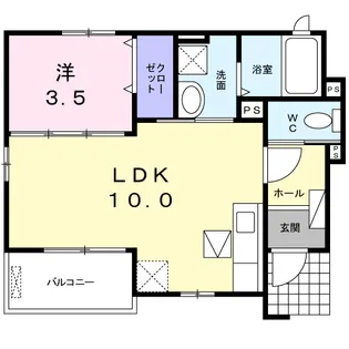 グラースメゾン フランA【1階】の間取り