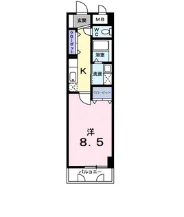 TーSAISON倉敷【4階】の間取り