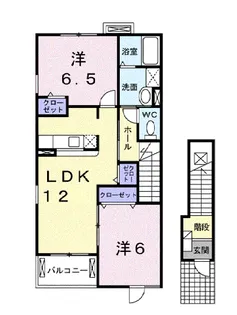 ミルトC【2階】の間取り