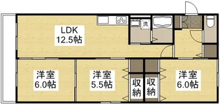 パインツリーF【1階】の間取り
