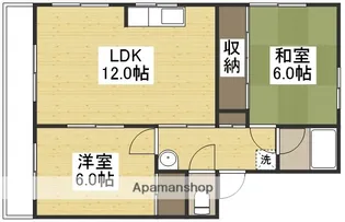 アキオカマンション【202号室】の間取り