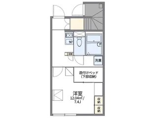 レオパレスさくらやⅢ【106号室】の間取り