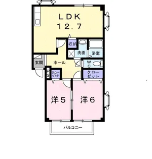アクセス村央【2階】の間取り