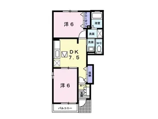 ミーテ通生Ⅱ【1階】の間取り