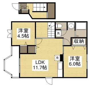 クレストール晴和 B【2階】の間取り