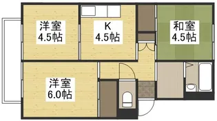 プレジール西岡【1階】の間取り