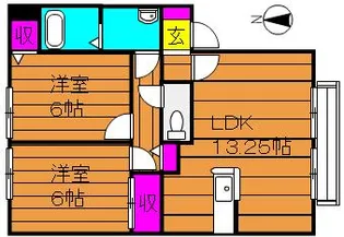 サンビレッジチェリオ【2階】の間取り