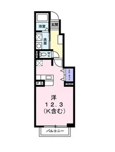 レフィナードA【1階】の間取り