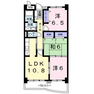 レジデンス辻が花Ⅰ【5階】の間取り