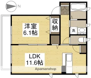 プログレス C棟【1階】の間取り