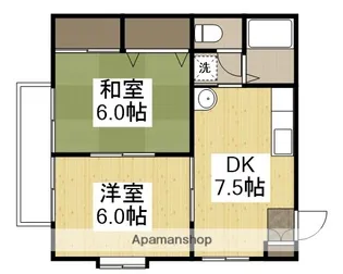 コーポマム B棟【2階】の間取り