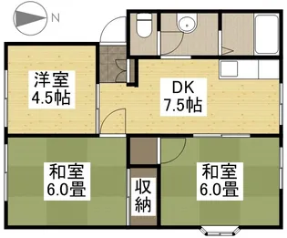 サンタウンコーラル A【201号室号室】の間取り