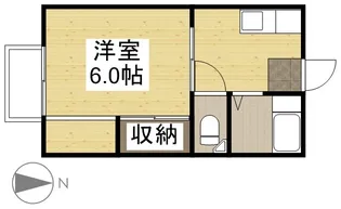 コーポ吉備路【2階】の間取り