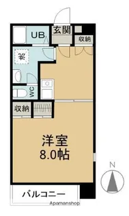 カーサ・ナリトモ中庄【2階】の間取り