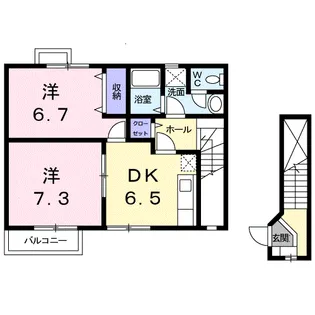 シャルマン ジャン【2階】の間取り