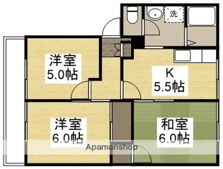メゾンミールA【201号室】の間取り