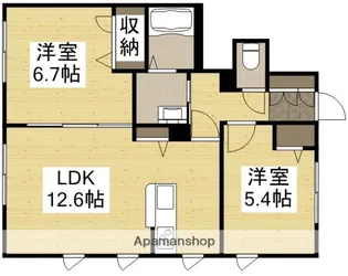 ジャルダン【1階】の間取り