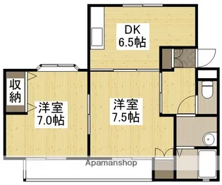 サンヒルズ【102号室】の間取り