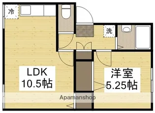 コーポリシアンサス【203号室】の間取り