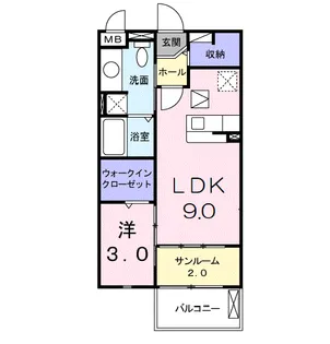 アルコバレーノ【1階】の間取り