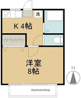 コーポハーベスト【2階】の間取り